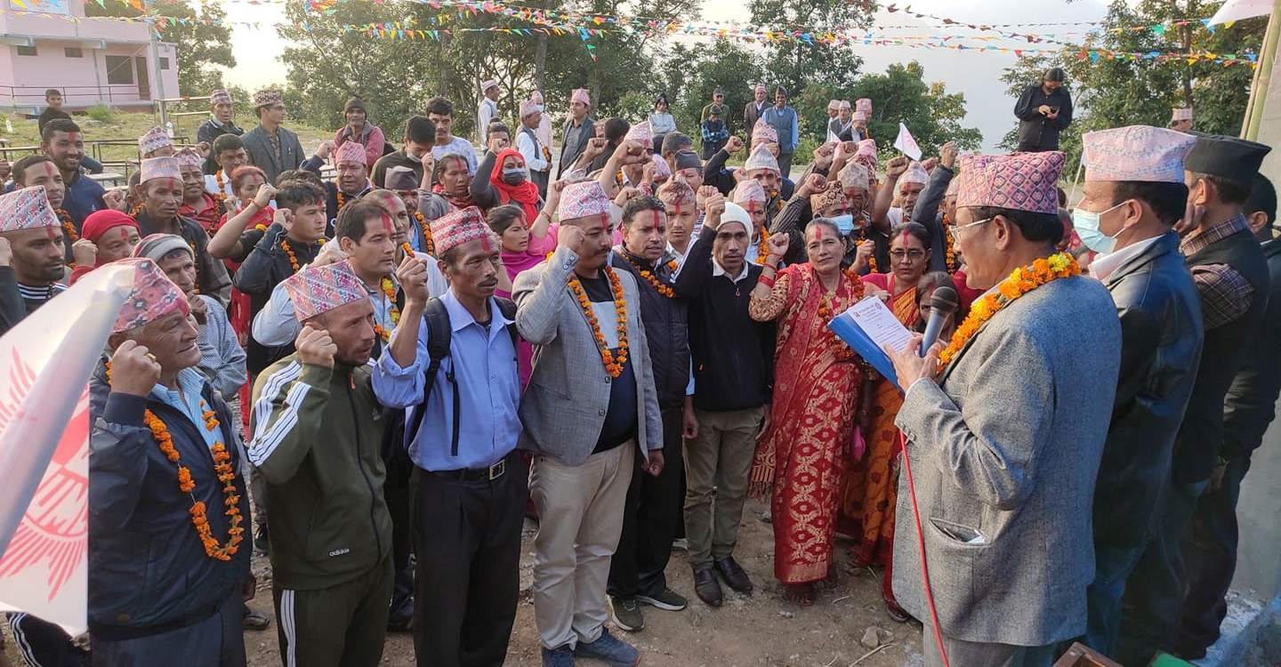 नेकपा एमाले तामाकोशी गाउँपालिका वडा नम्वर ४ मालूको अध्यक्षमा राजन पोखरेल