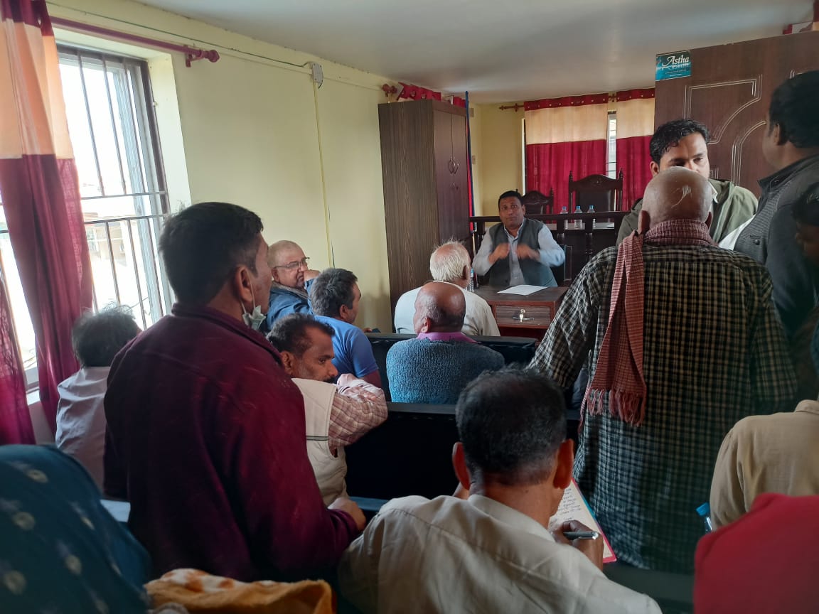 मिर्चैयाको गुदरी बजारको अतिक्रमित संरचना आफैं हटाउने सर्वपक्षीय बैठकबाट निर्णय